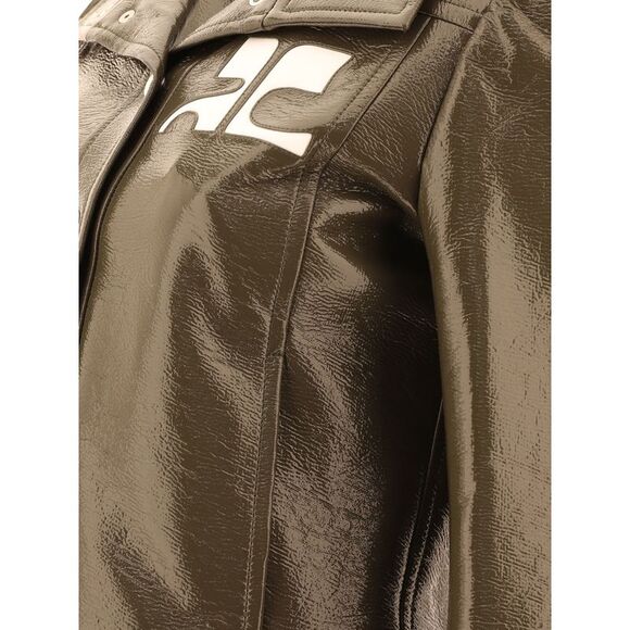 Chic Green Vinyl Jacket - Picture 4 of 4